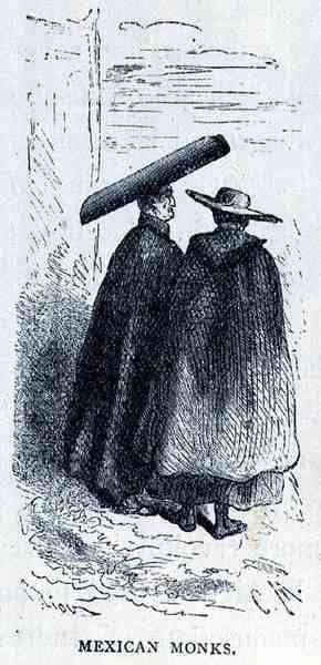 Mexican Monks, from The Ancient Cities of the New World, by Claude-Joseph-Desire Charnay, pub. 1887 by French School